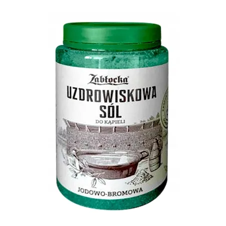 Uzdrowiskowa sól jodowo-bromowa Zabłocka - do kąpieli i pellingu - 1,2 kg
