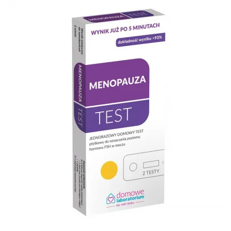 Test płytkowy do oceny poziomu hormonu FSH Menopauza Hydrex - 2 sztuki