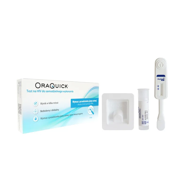 Hydrex Oraquick HIV Self - Domowy test na HIV - 1 sztuka