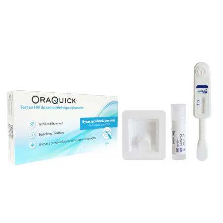 Hydrex Oraquick HIV Self - Domowy test na HIV - 1 sztuka