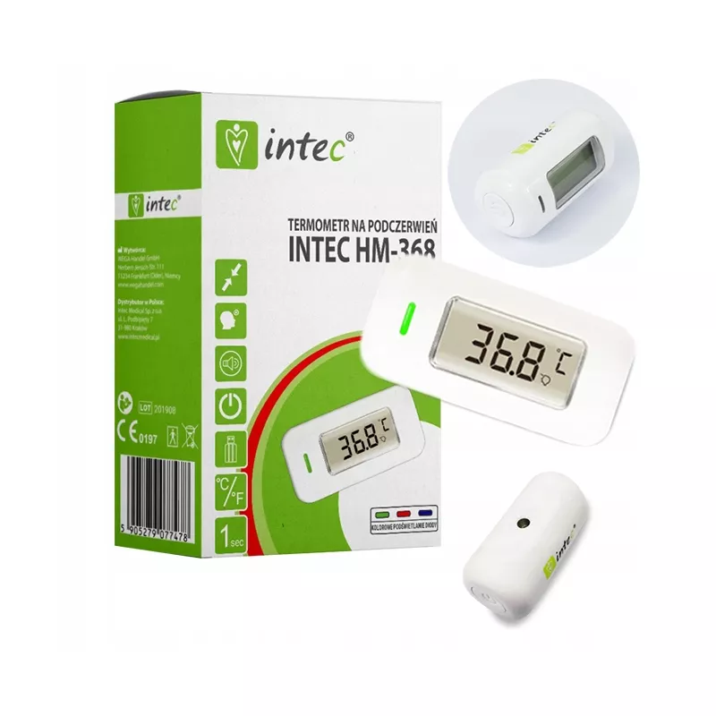 TERMOMETR INTEC 368 NA PODCZERWIEŃ PRECYZYJNY DLA DZIECI