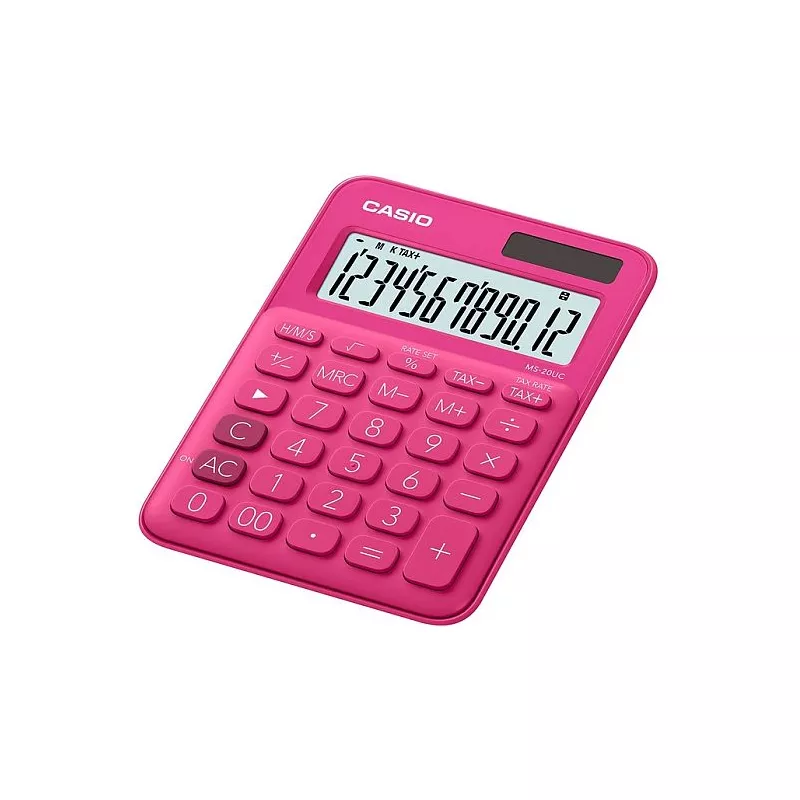 KALKULATOR BIUROWY CASIO MS-20UC-RD MALINOWY
