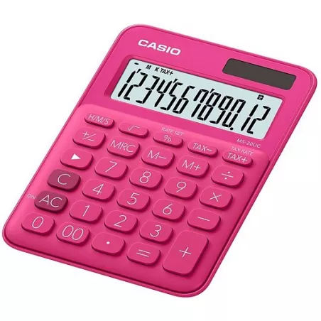 KALKULATOR BIUROWY CASIO MS-20UC-RD MALINOWY