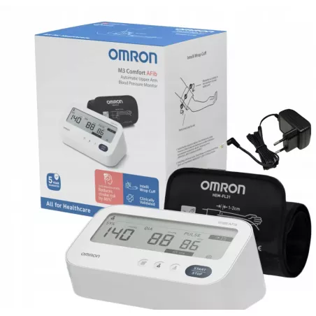 CIŚNIENIOMIERZ OMRON M3 COMFORT AFib NOWY MODEL 2025 MIGOTANIE + ZASILACZ