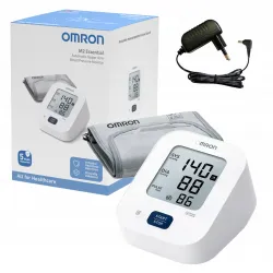Ciśnieniomierz OMRON M2 ESSENTIAL + zasilacz Elektroniczny ciśnieniomierz naramienny